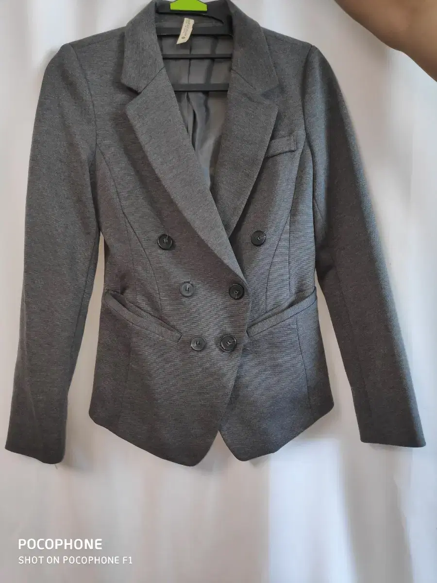 Comfortable women's tailored gray jacket 55