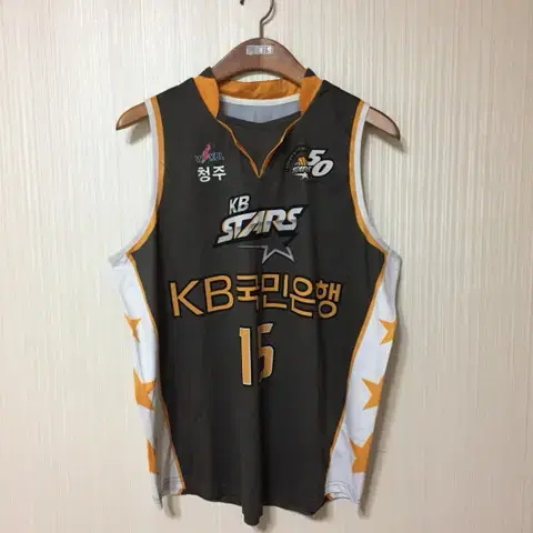 WKBL KB STARS 원정 선수실착유니폼 #15 정선화