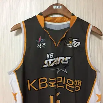 WKBL KB STARS 원정 선수실착유니폼 #15 정선화