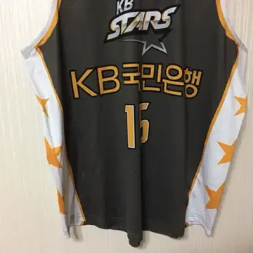 WKBL KB STARS 원정 선수실착유니폼 #15 정선화