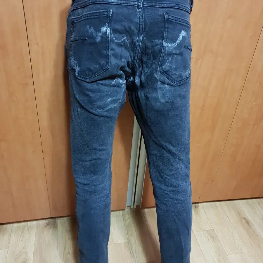 ASIA DENIM 아시아 무파진스판 워싱청바지34인치입니다 밸트포함입니