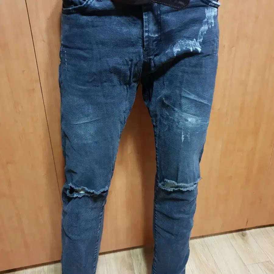 ASIA DENIM 아시아 무파진스판 워싱청바지34인치입니다 밸트포함입니