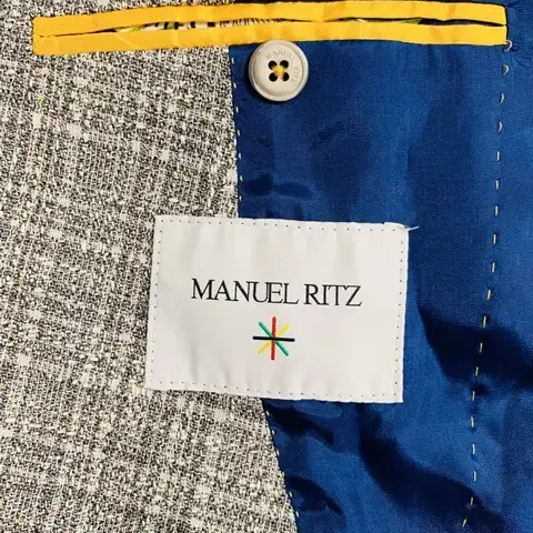 【Manuel Ritz】세일) 베이지 자가드 더블 자켓