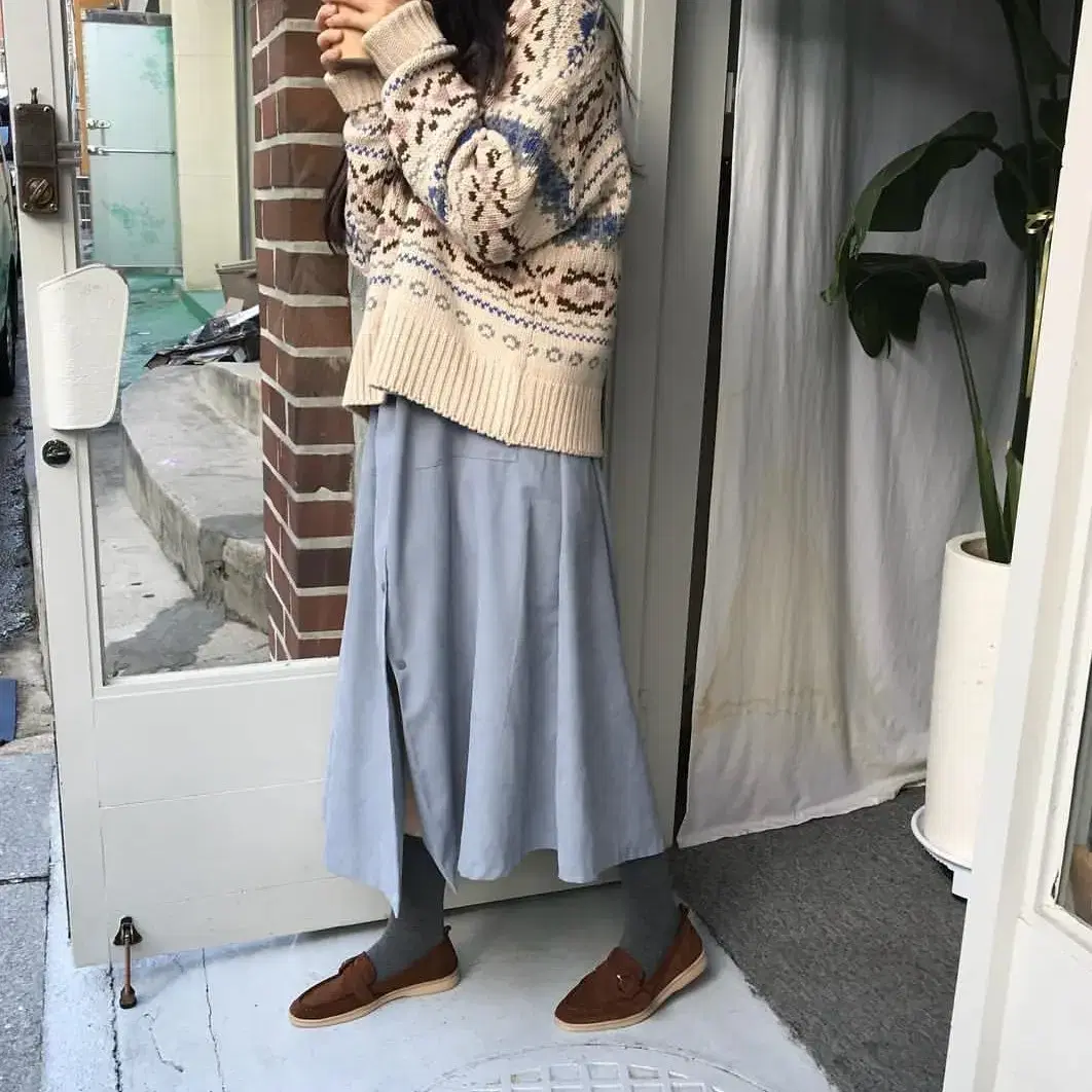 프롬비기닝 가디건 French vintage wool cardigan