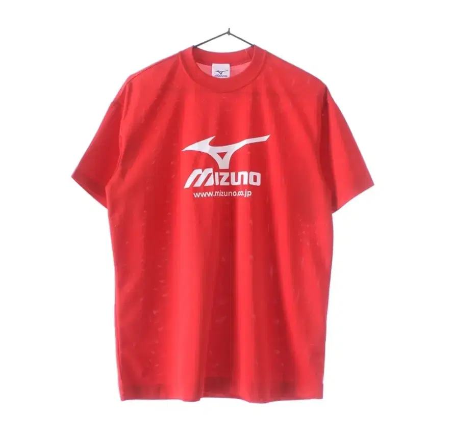 Mizuno Big Logo Functional T-Shirt Red M