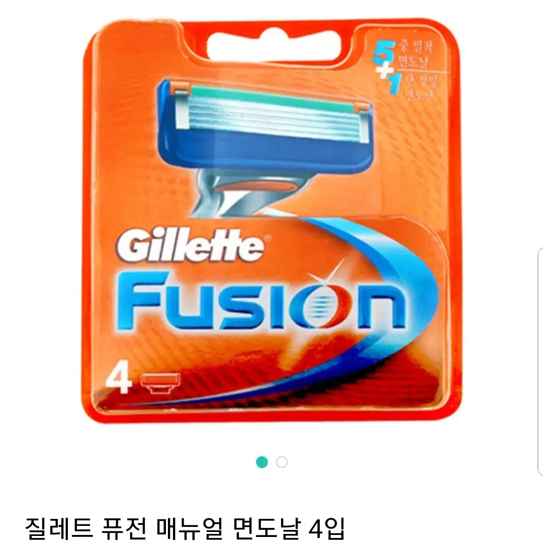 질레트퓨전 메뉴얼 면도날4입