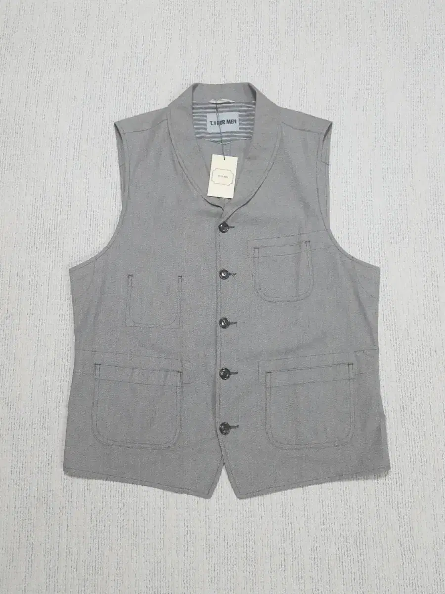 Almost New Men's Tiafoman Melange Grey Vest