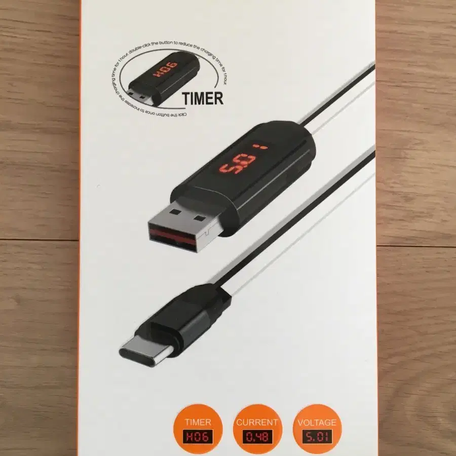 호코 USB Type-C 볼트 충전표시 케이블