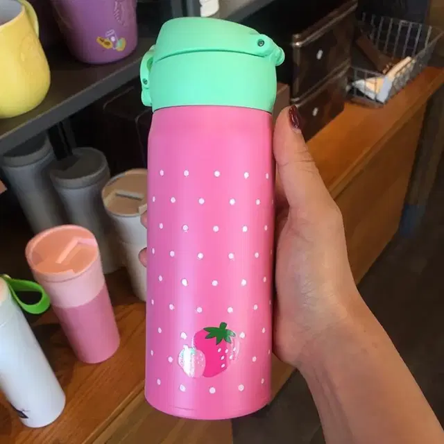 대만 스타벅스 노란수박 보온병 400ml