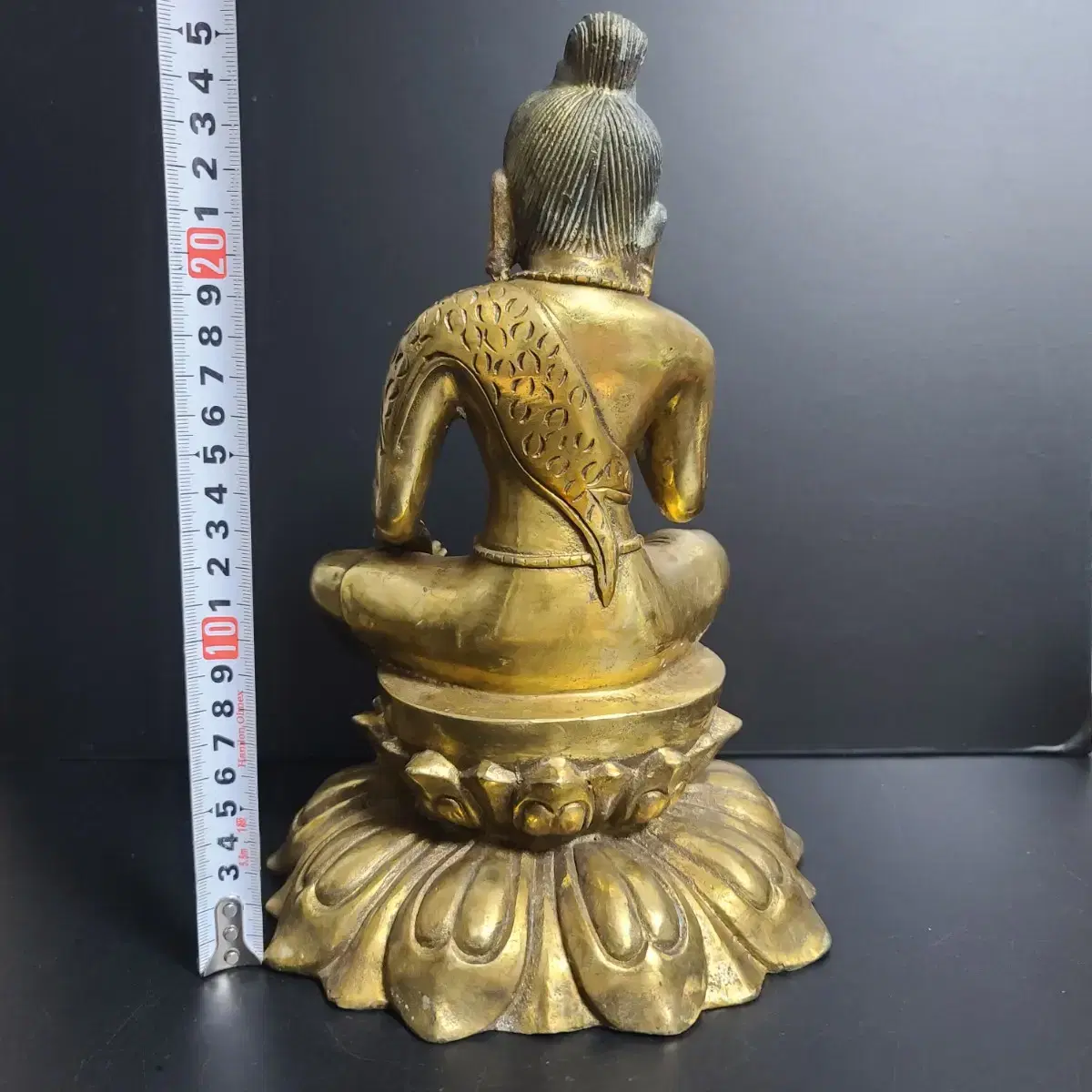 순금 개금 좌불상 Gold plated statuary