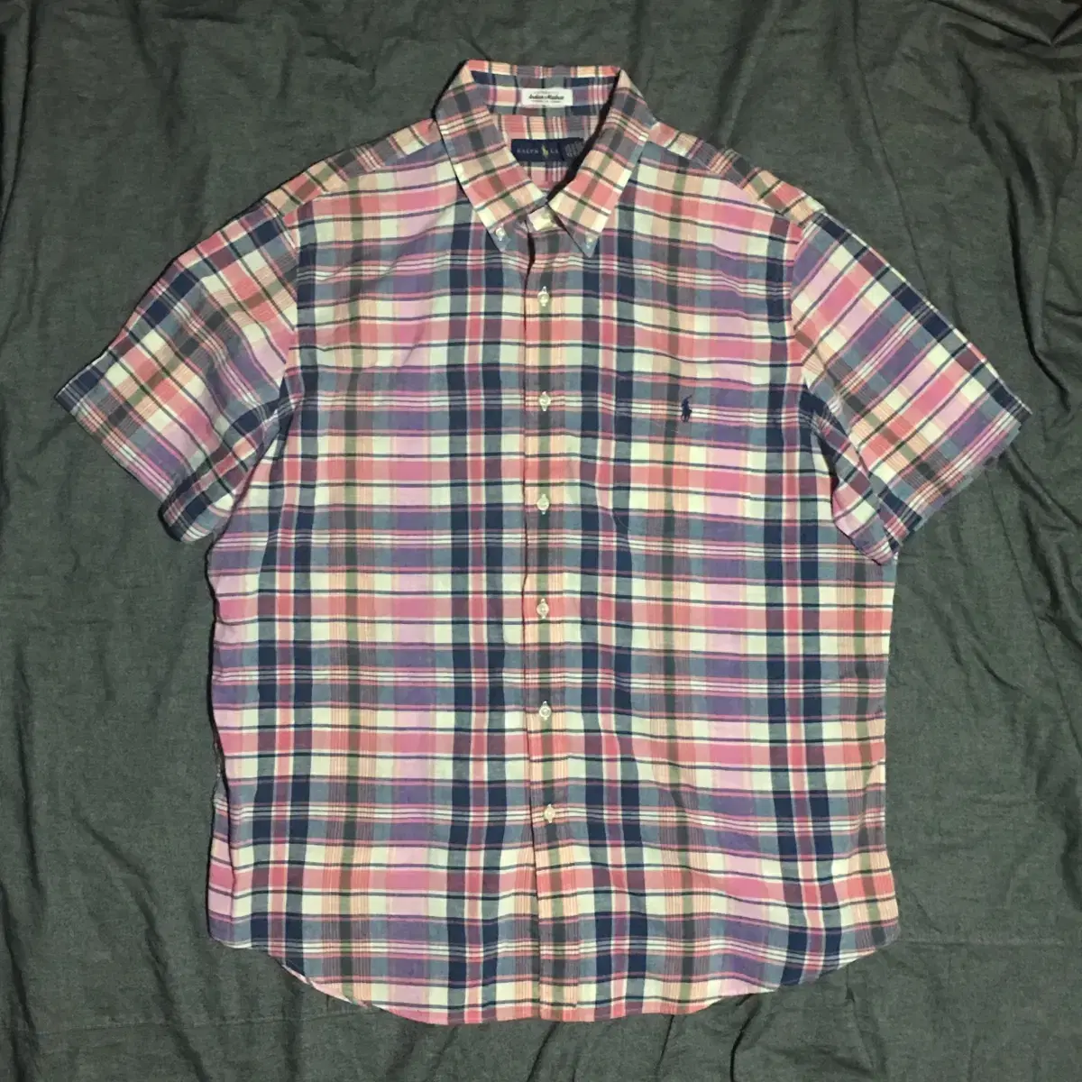 Polo Ralph Lauren S/S 버튼다운 셔츠 Sz XL