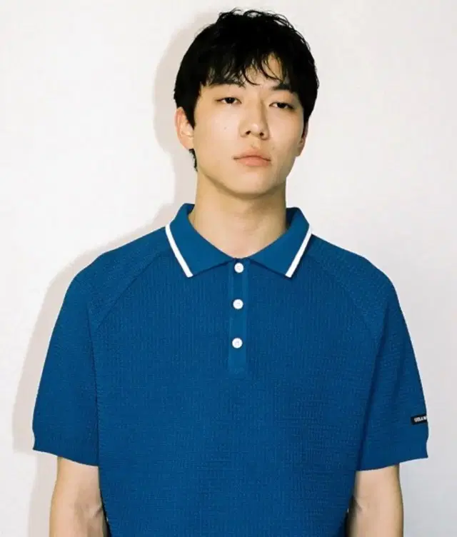 [새상품] 아이졸라 Raglan Polo knit - Blue