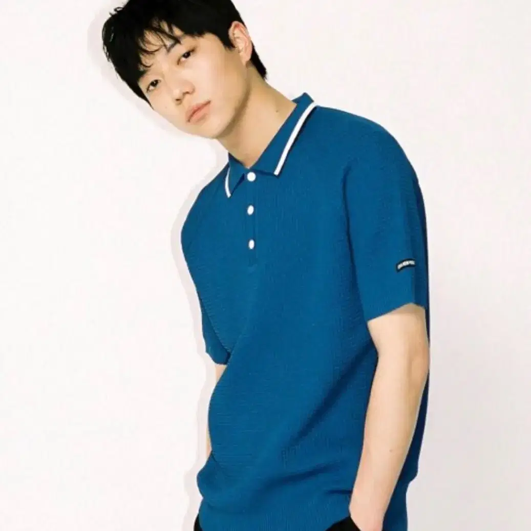 [새상품] 아이졸라 Raglan Polo knit - Blue