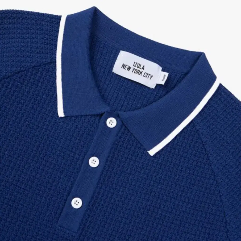 [새상품] 아이졸라 Raglan Polo knit - Blue