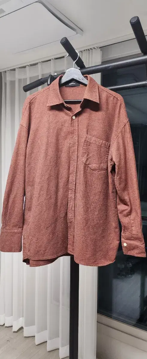 Brick Cotton Shirt Size XL