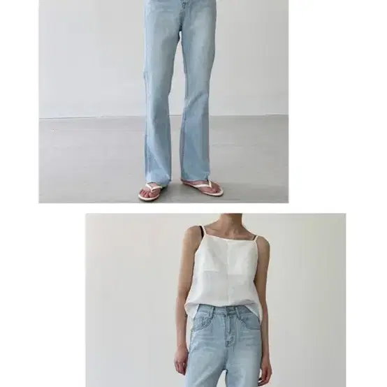 에도) 썸머 부츠컷 데님팬츠 summer bootscut denim