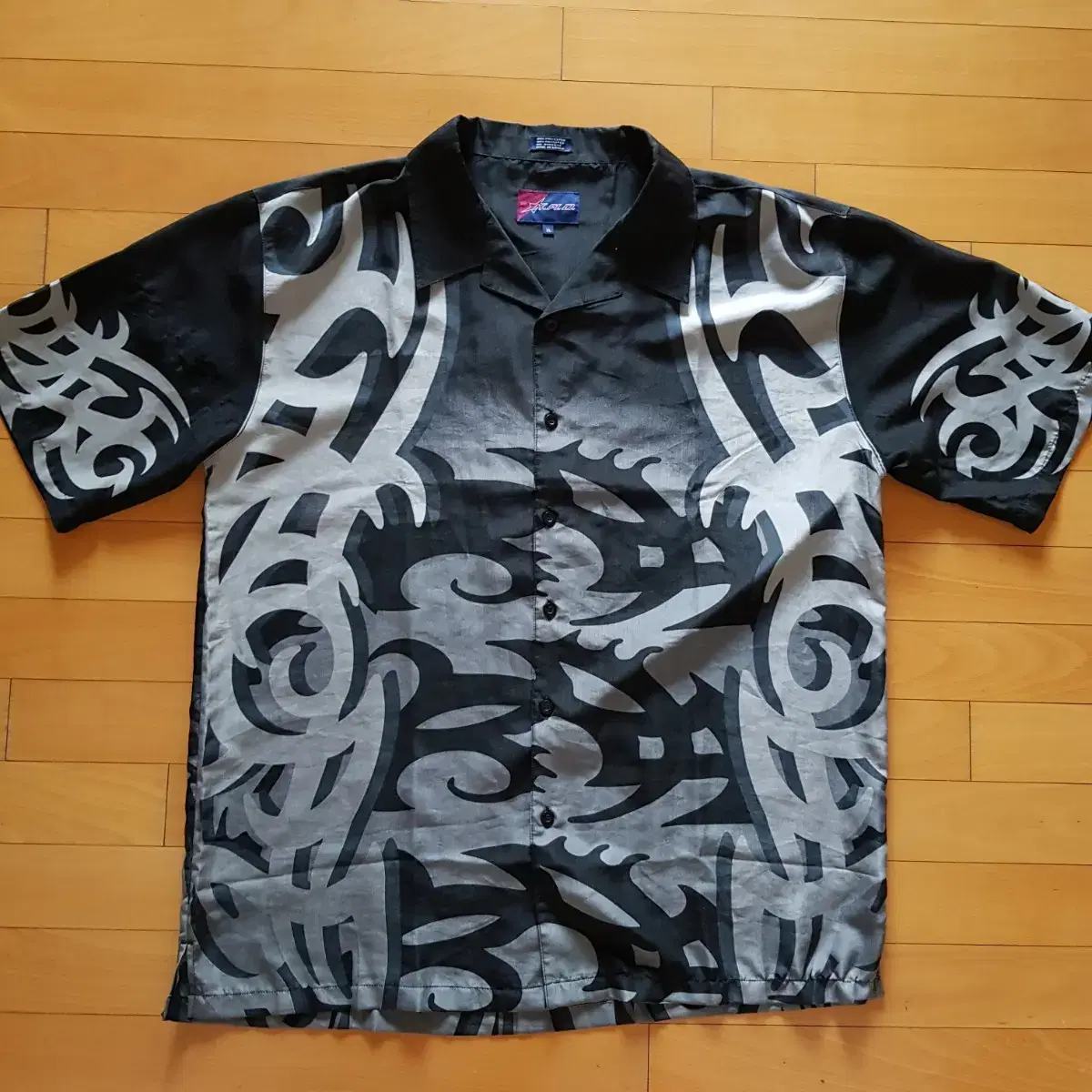 [used][takpo][width69x88] Flame Shirt Southern Big Size Hip Hop Tattoo