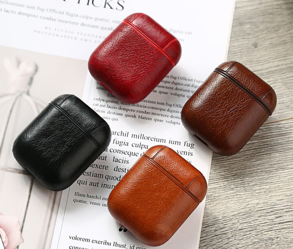 Premium AirPods Leather Case