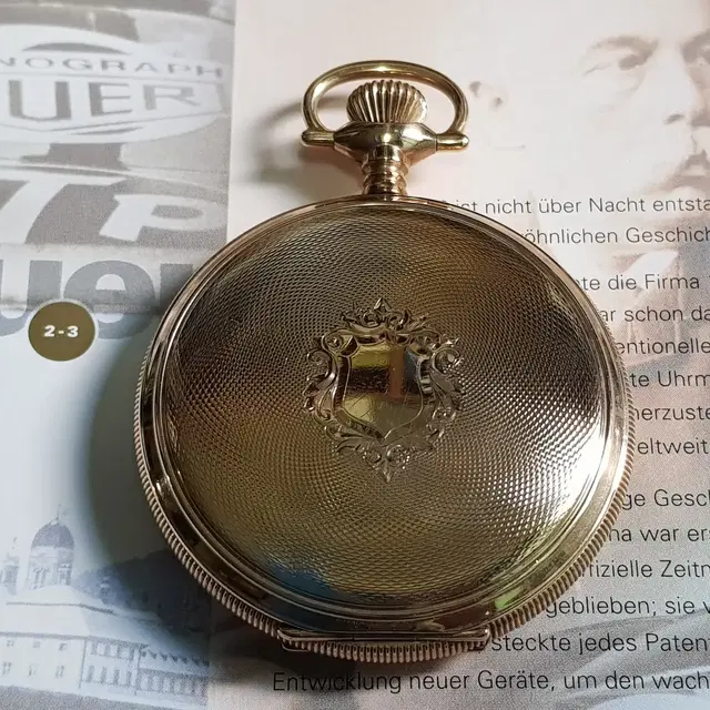 1914년산, 엘진(Elgin) 신사용 회중시계.