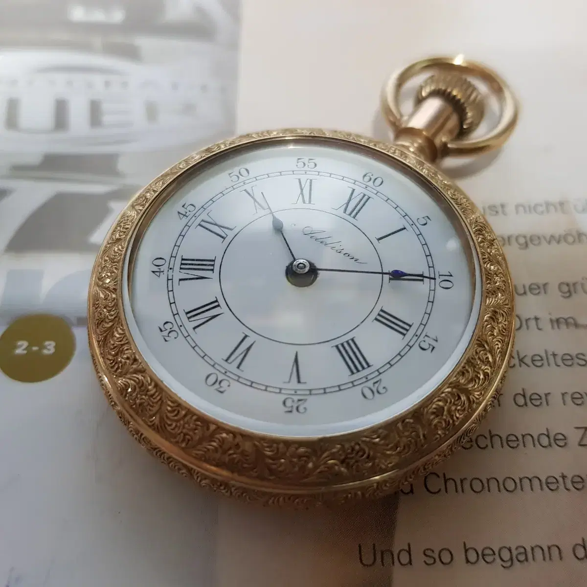 여성용, 회중시계. Addison Pocket Watch.