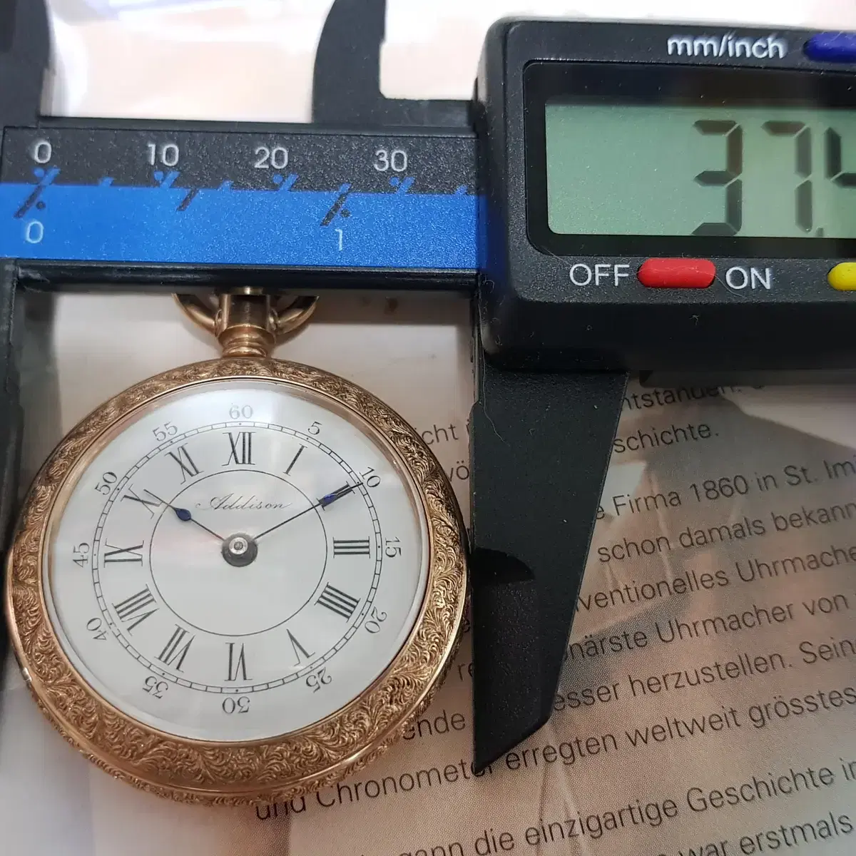 여성용, 회중시계. Addison Pocket Watch.