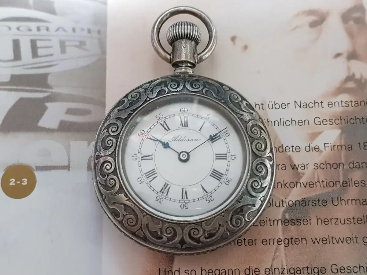 여성용, 회중시계. Addison Pocket Watch.