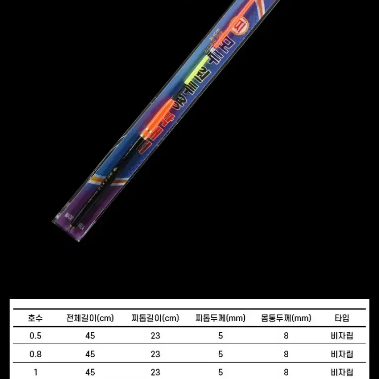 국산 오동목 막대찌 5개 낚시 새상품