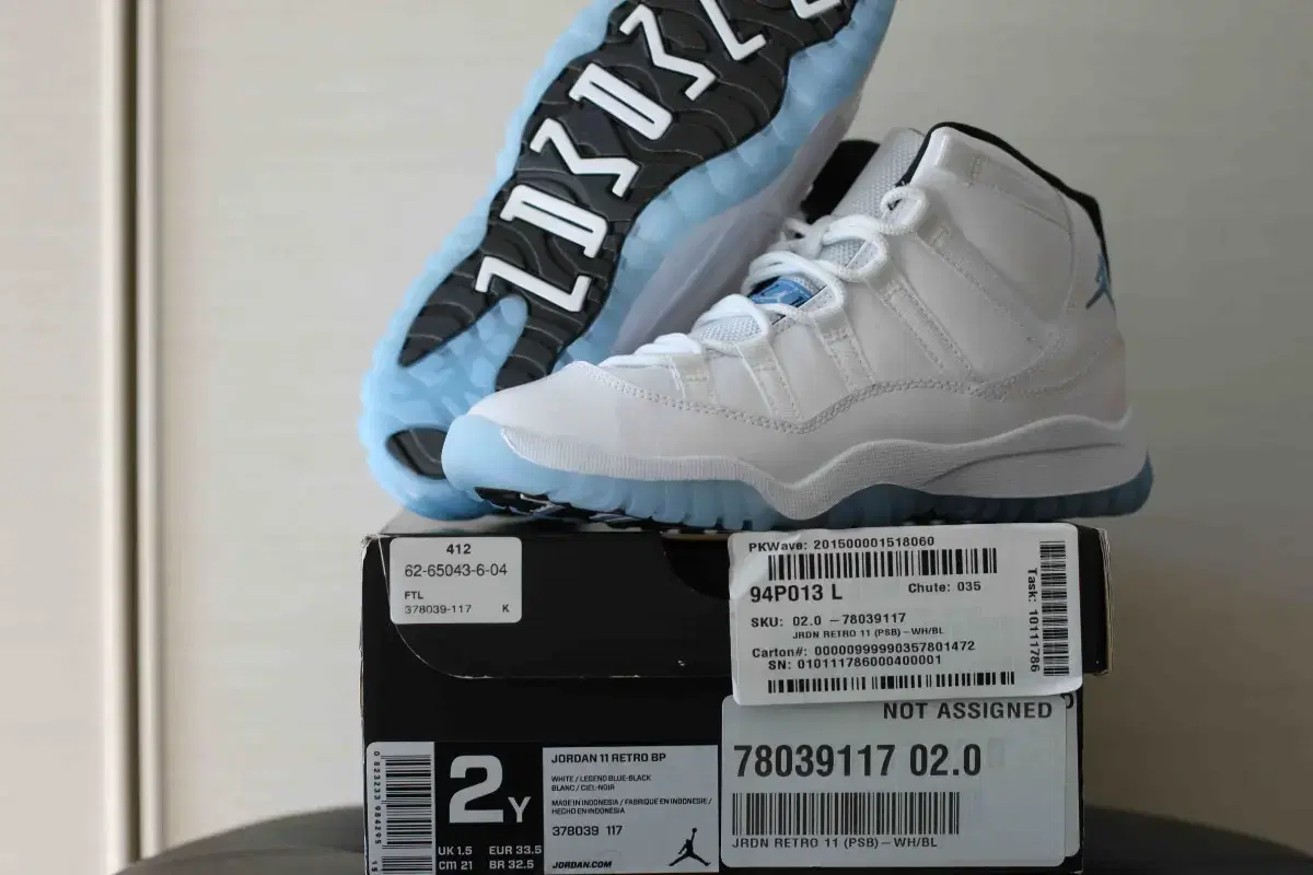 This is the Nike Jordan 11 Legend Blue.