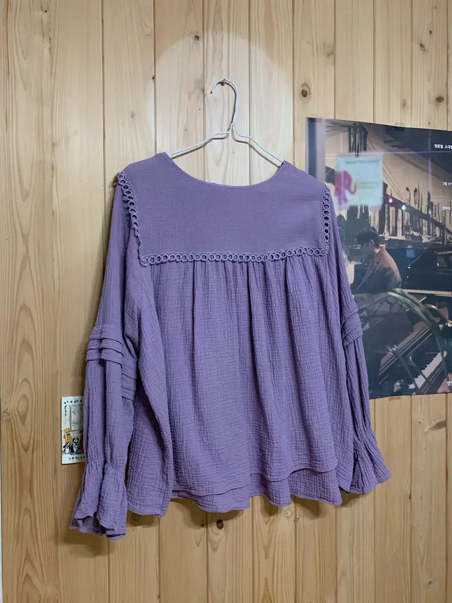 Light purple baby doll blouse