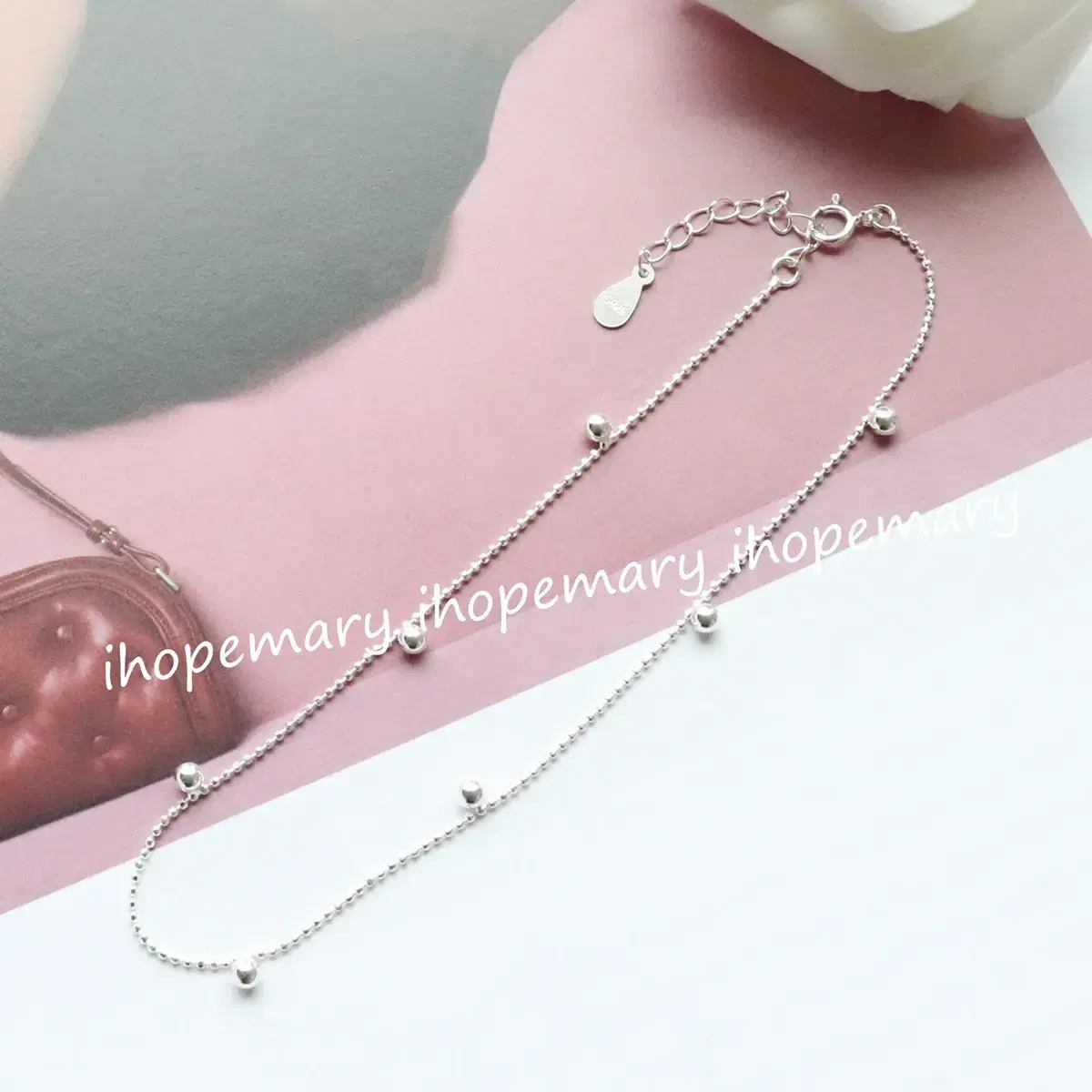 [925silver] 은볼발찌