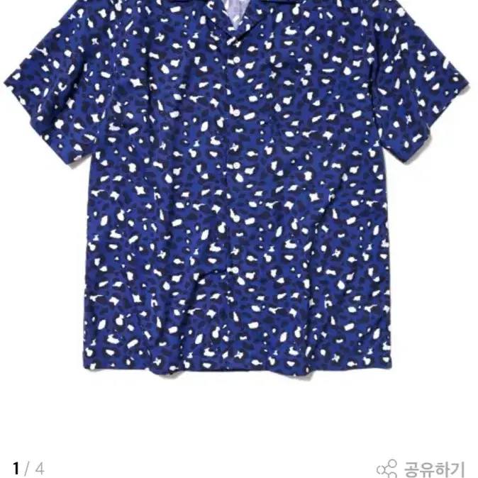 비바스튜디오LEOPARD SHIRTS HS [BLUE]