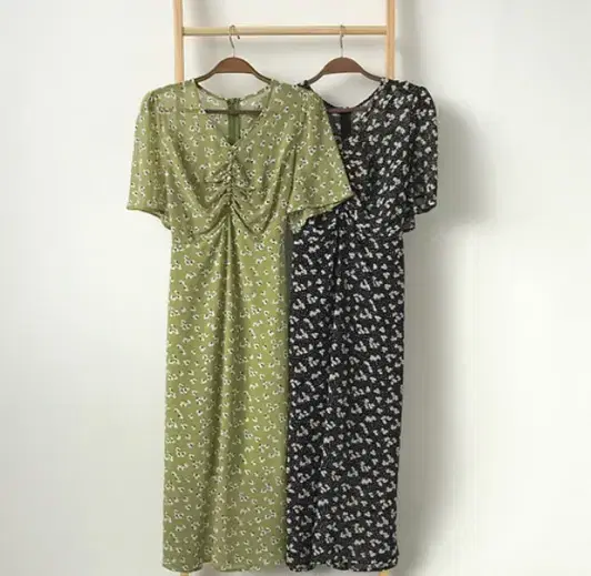 string green flower onepiece