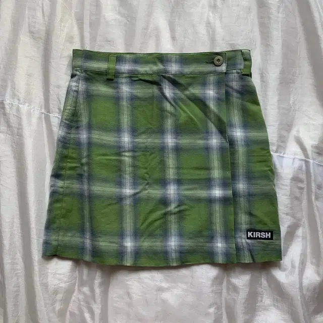 키르시 WLAP CHECK SKIRT HS [GREEN]