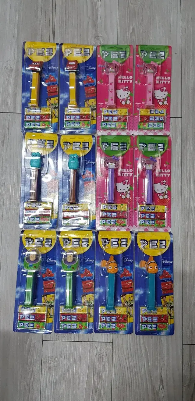 페즈 디스펜서(12셋트) pez dispenser 헬로키티페즈 