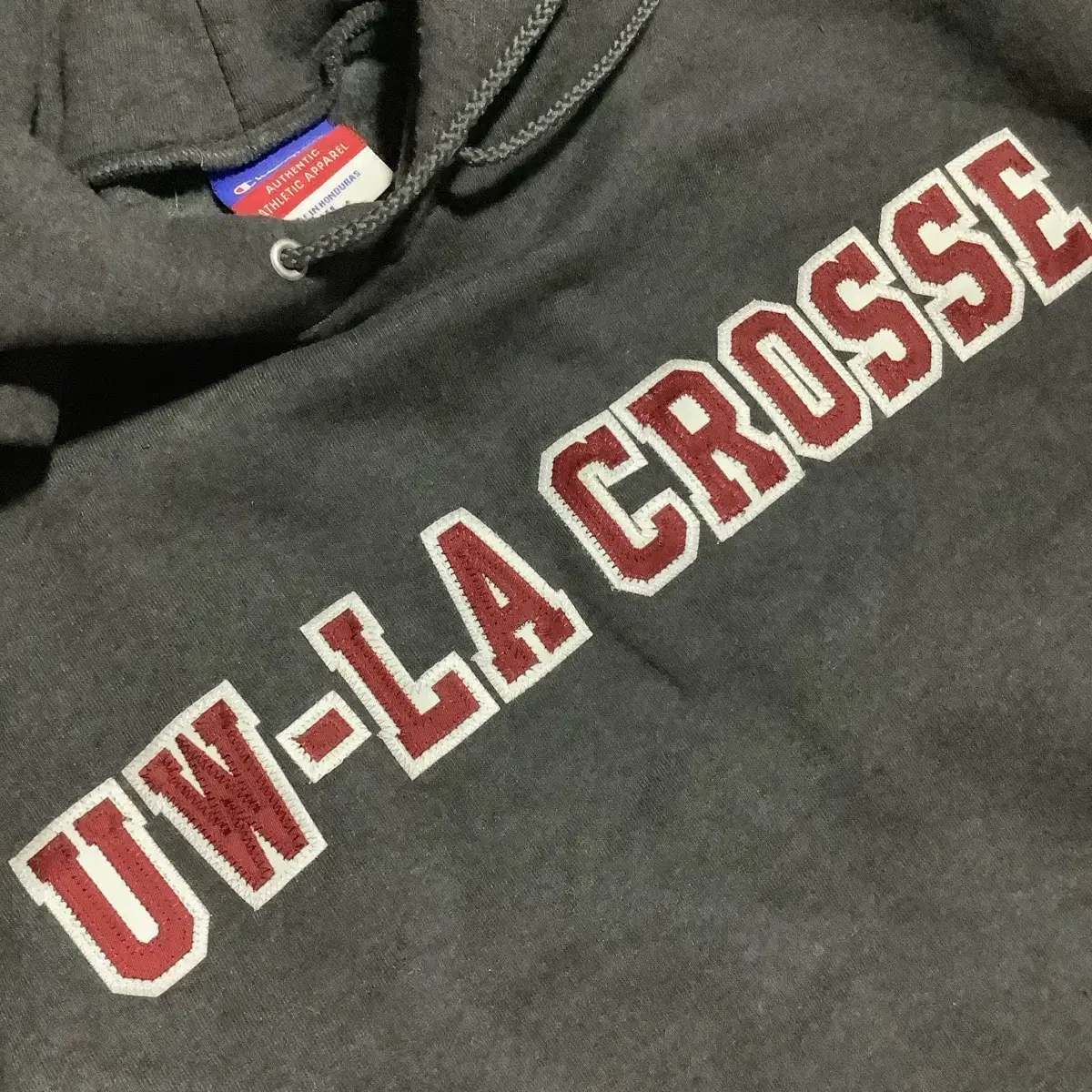 Champion UW-LA CROSSE 후드티 sz XL