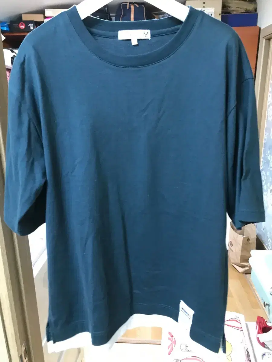 (Project M) Turquoise Short Sleeve Round Tee