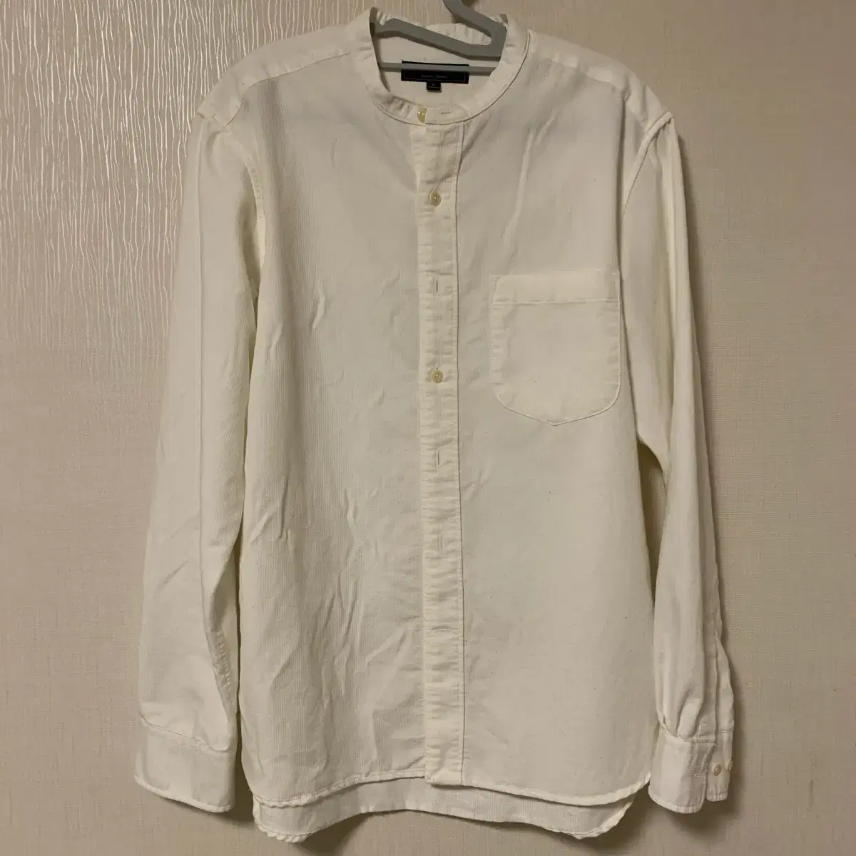 Bislow White Henley Neck Shirt S