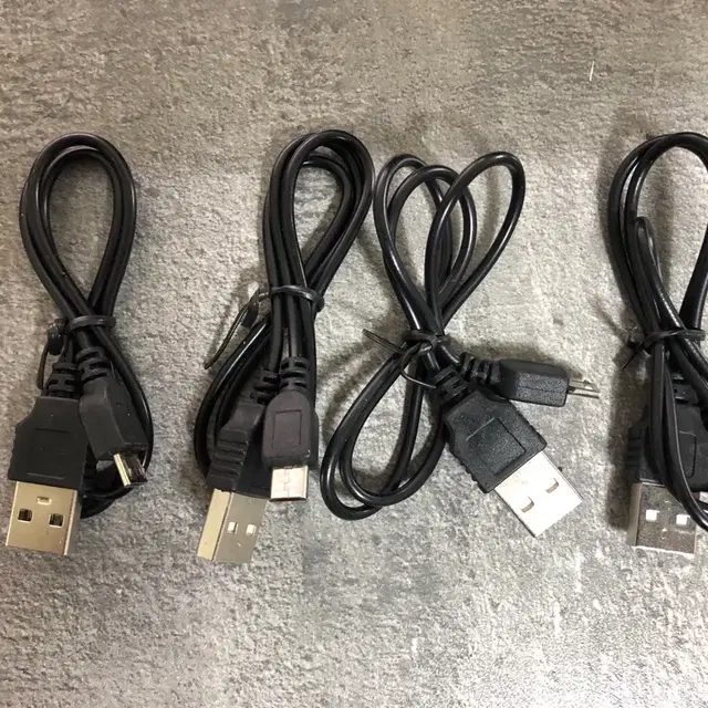 짧은 USB 충전 케이블 마이크로 5핀