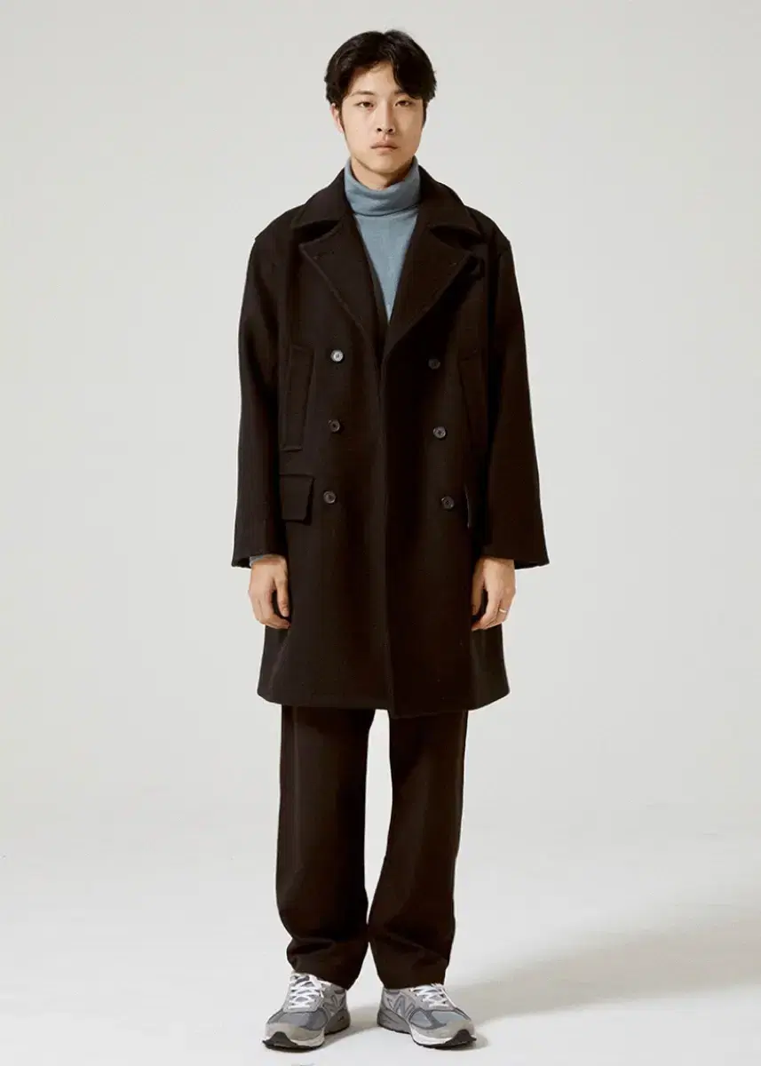 xero wool coat black