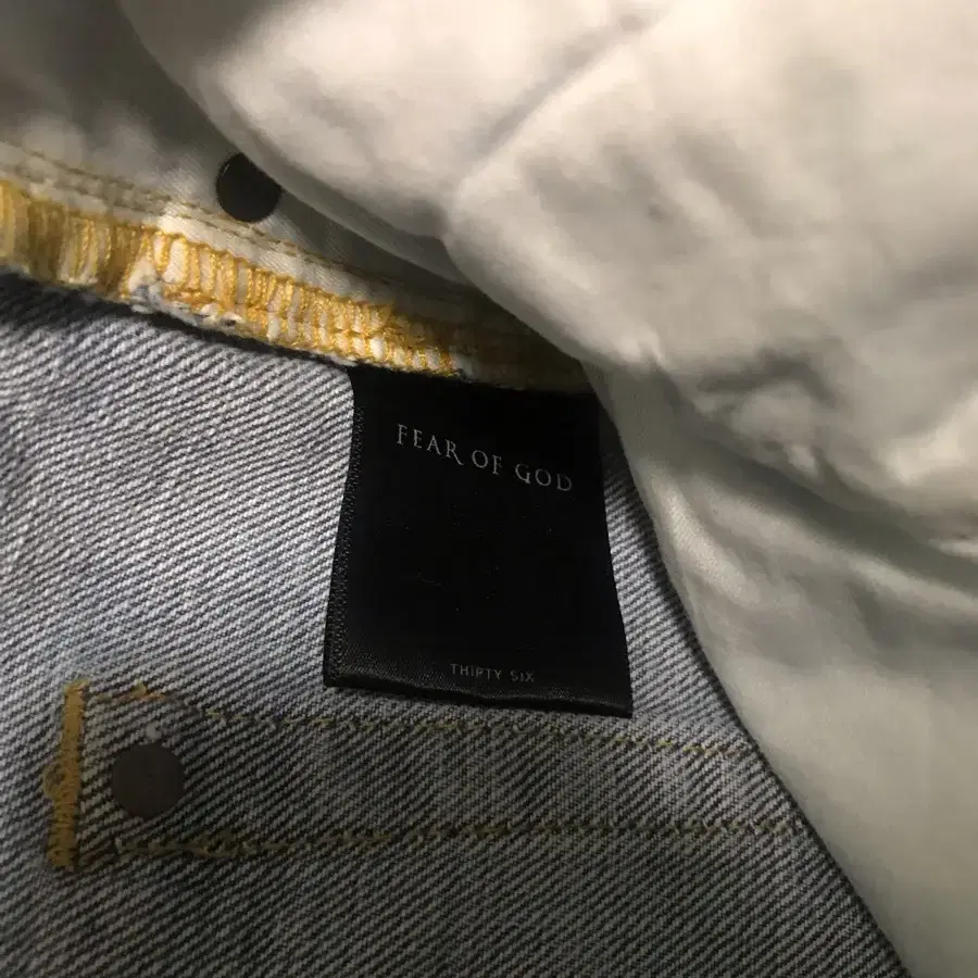 Fear of God Jeans 피어오브갓 셀비고인디고데님36(새상품)