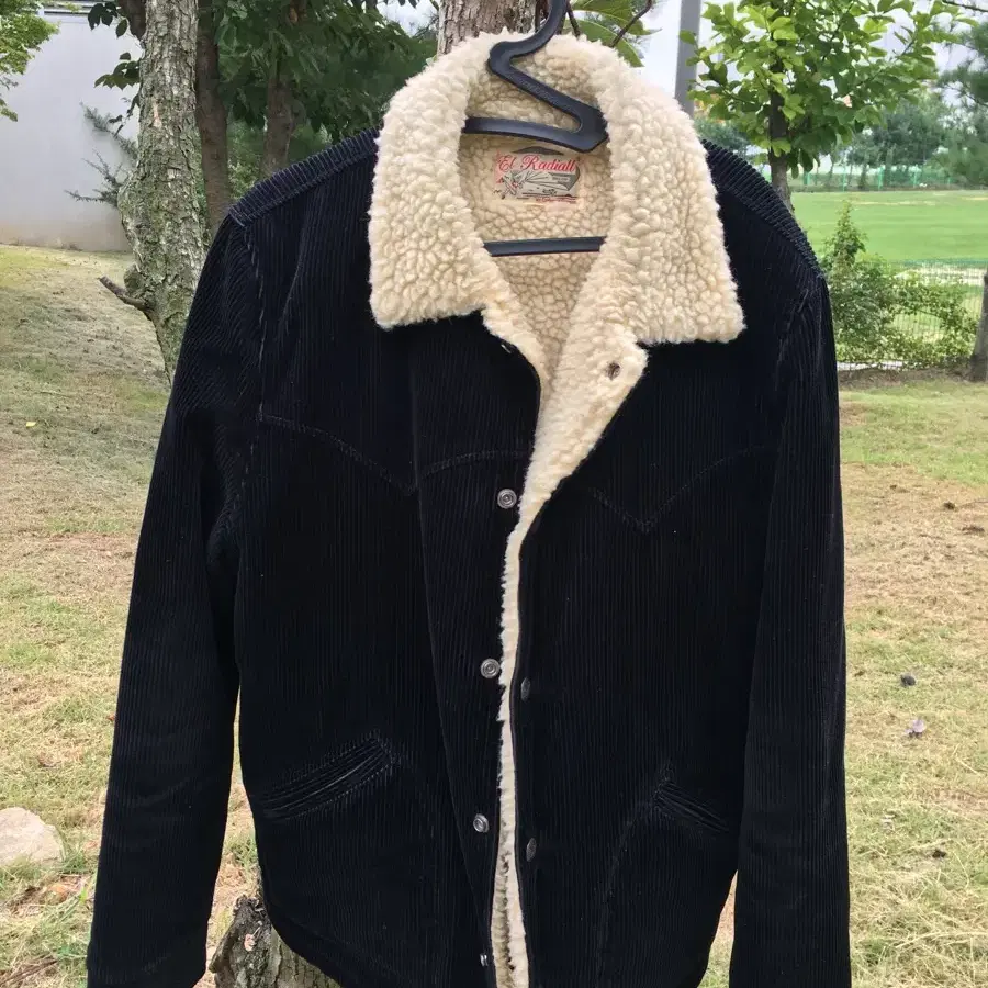 라디올 radiall corduroy boa jacket