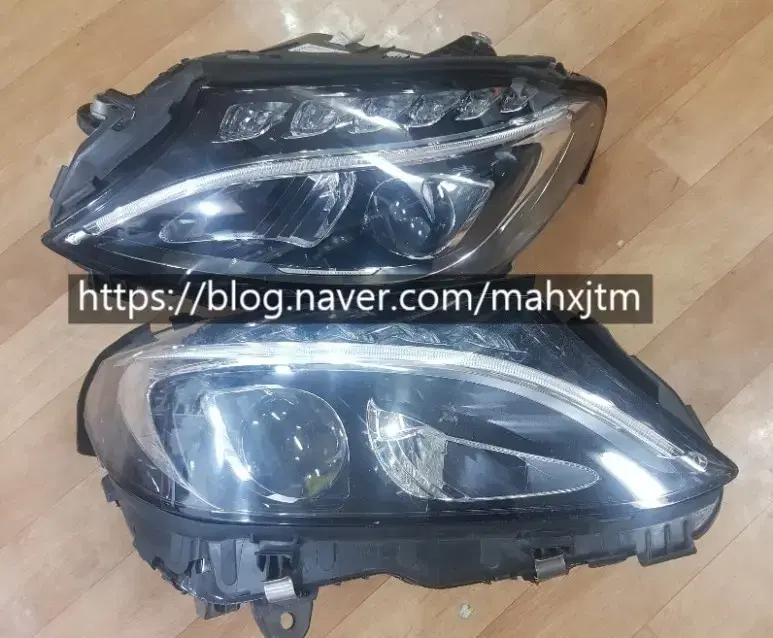 벤츠 C클래스 전기형 W205 LED 중고 헤드라이트