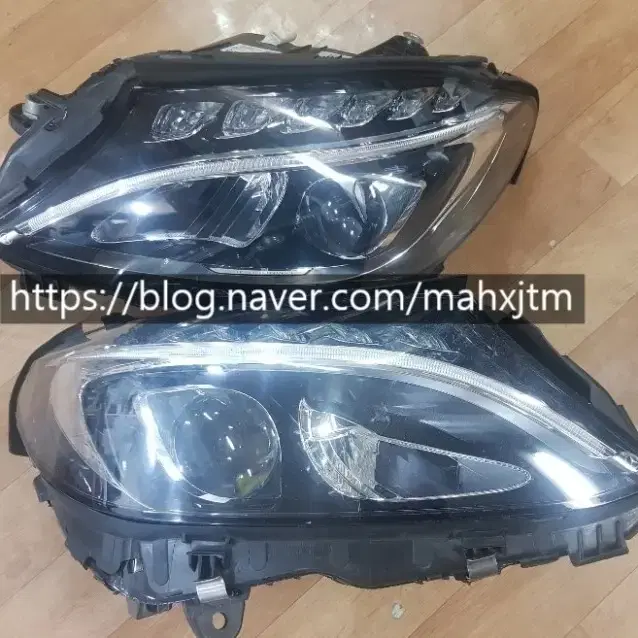 벤츠 C클래스 전기형 W205 LED 중고 헤드라이트