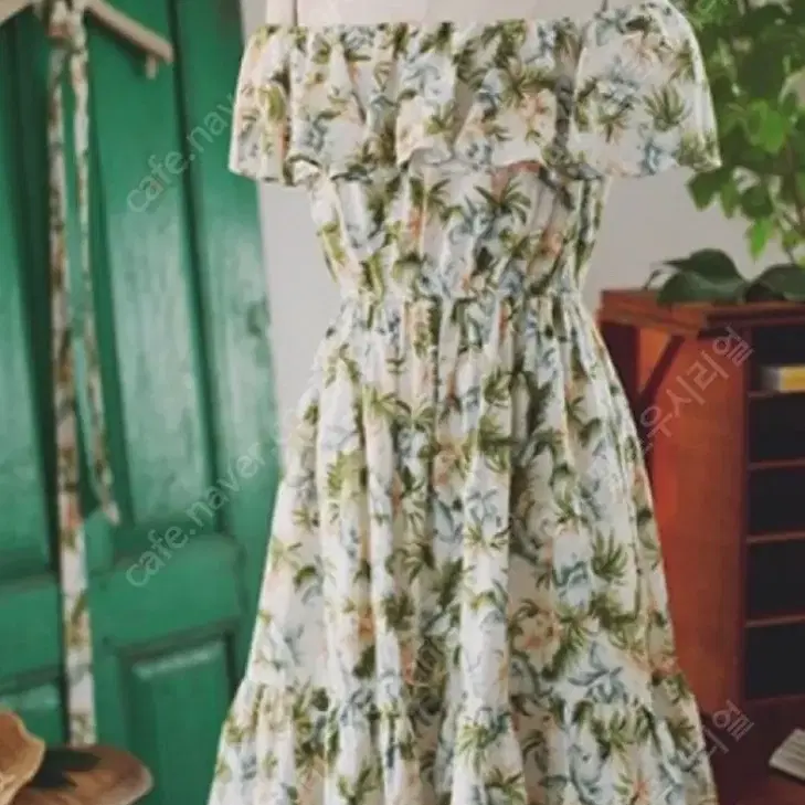 밀크코코아Hawaiian flower garden Dress