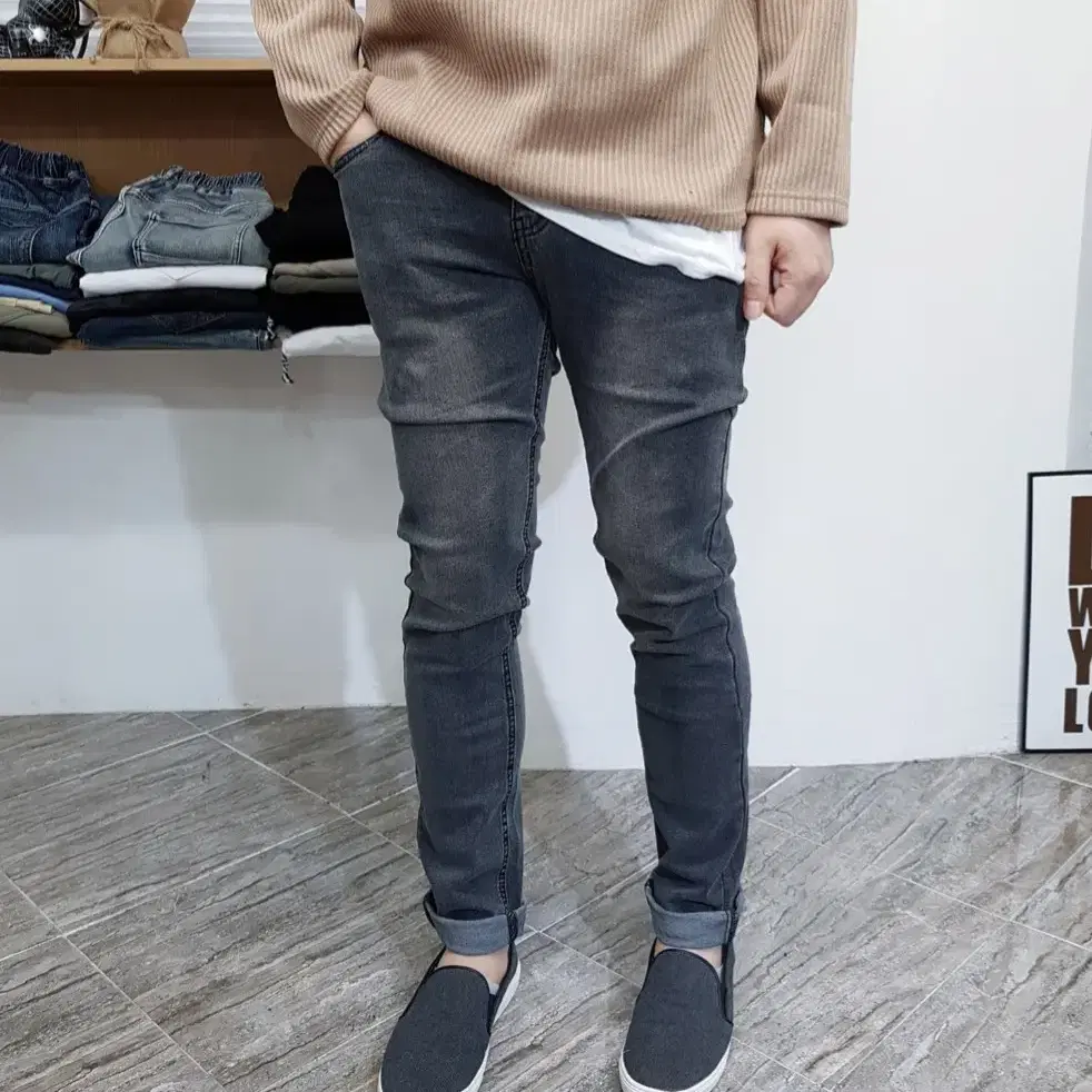 마약 스판 데일리 워싱 기본청바지 28-38