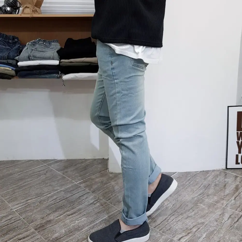 마약 스판 데일리 워싱 기본청바지 28-38