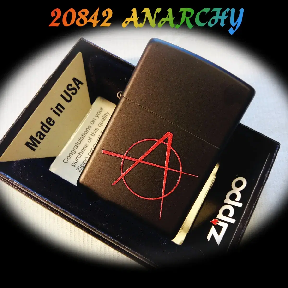 정품 20842 ANARCHY 미개봉 새 지포라이터