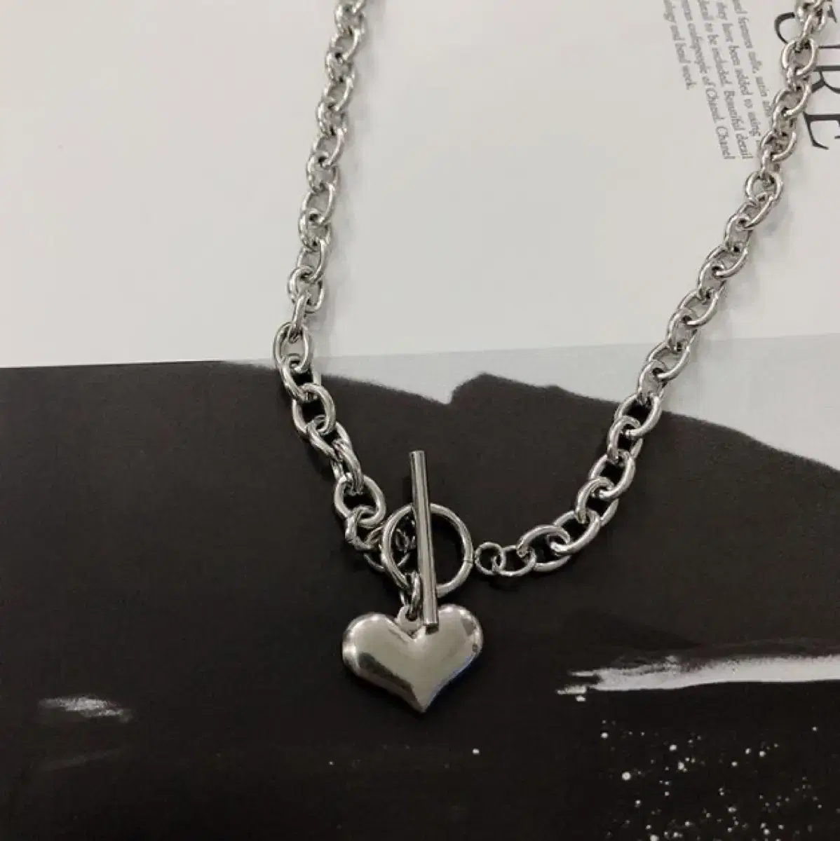 Heart Silver Hip-Style Chain Necklace