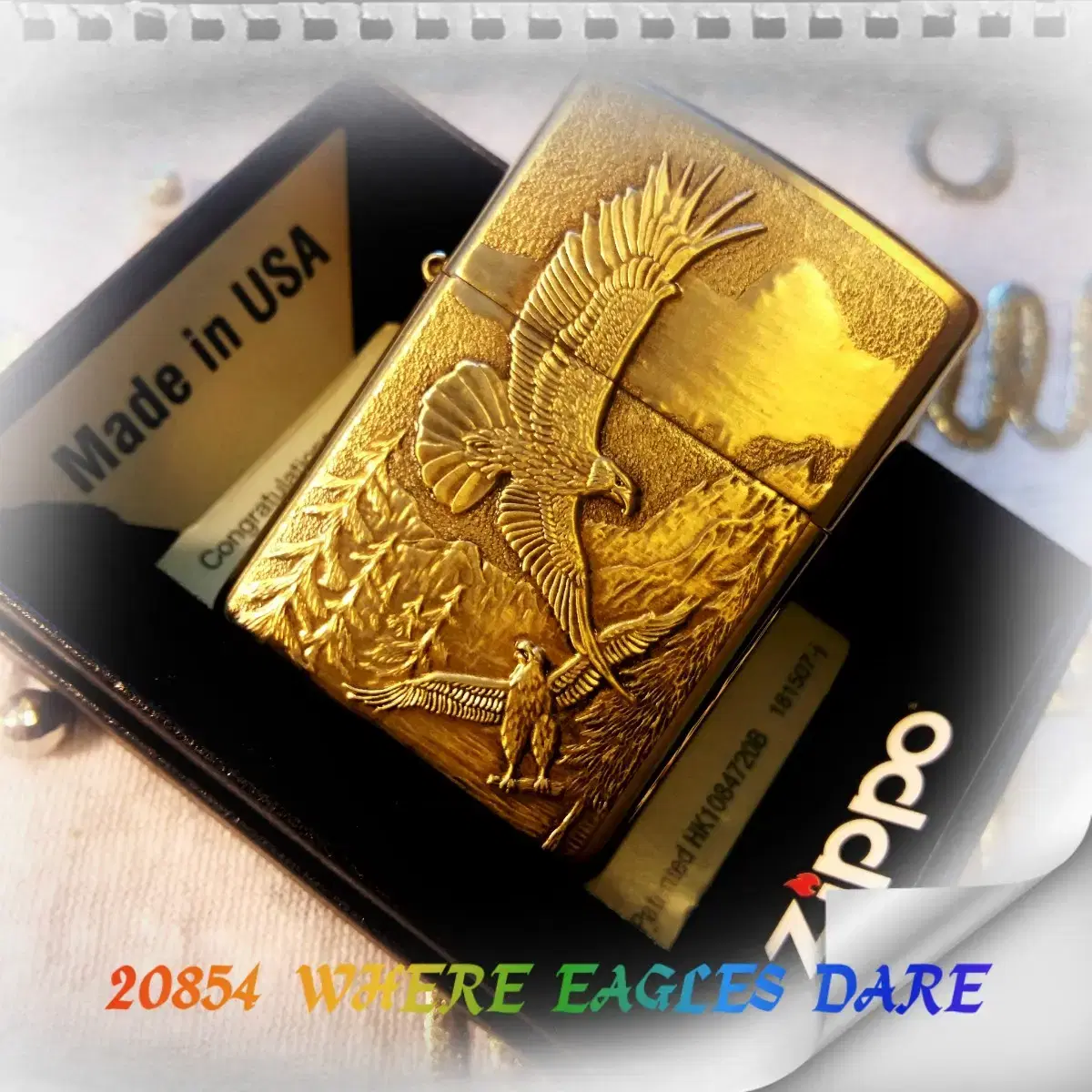 정품 20854 WHERE EAGLES DARE 미개봉 새 지포라이터