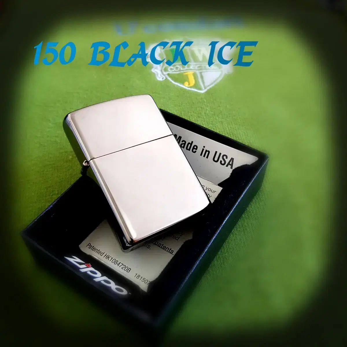 정품 150 BLACK ICE 미개봉 새 지포라이터